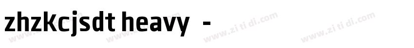 zhzkcjsdt heavy下载字体转换
